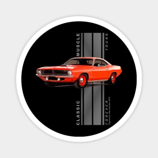 Plymouth Barracuda Classic American Muscle Cars Vintage Magnet